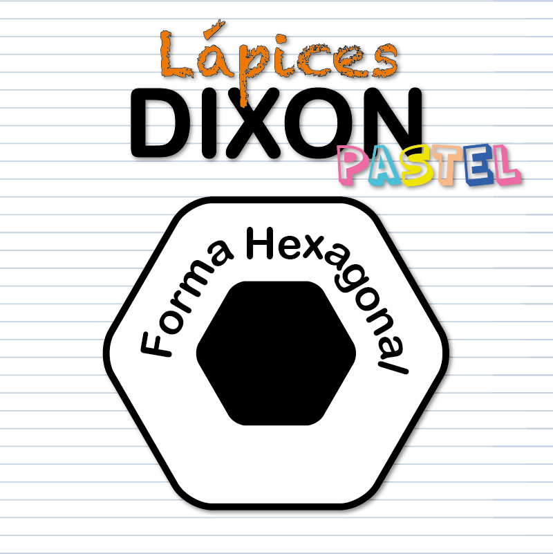 Lápices Dixon Pastel Hexagonal