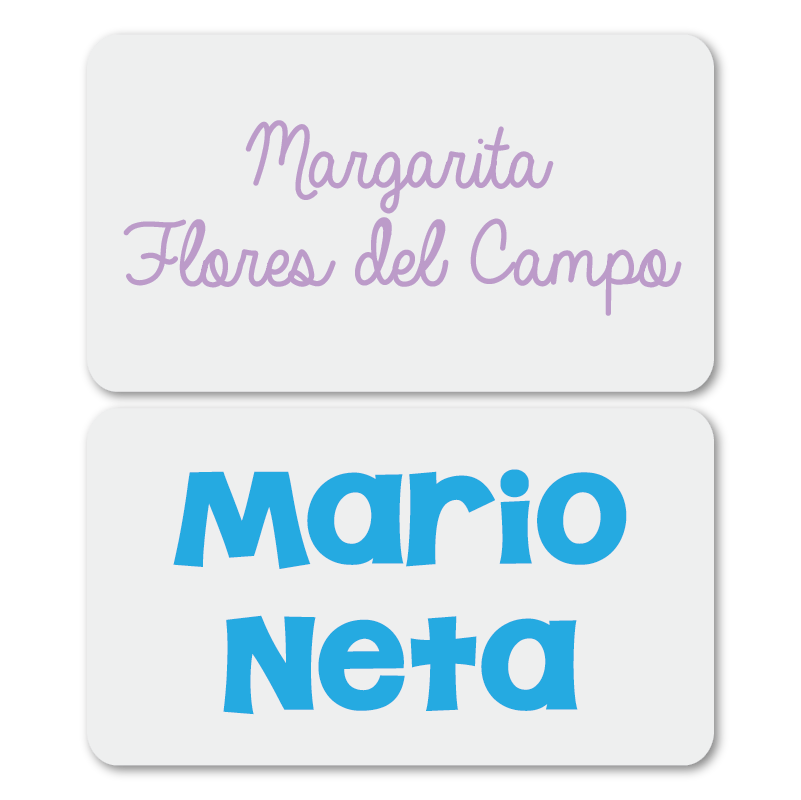Etiqueta Transparente Escolar