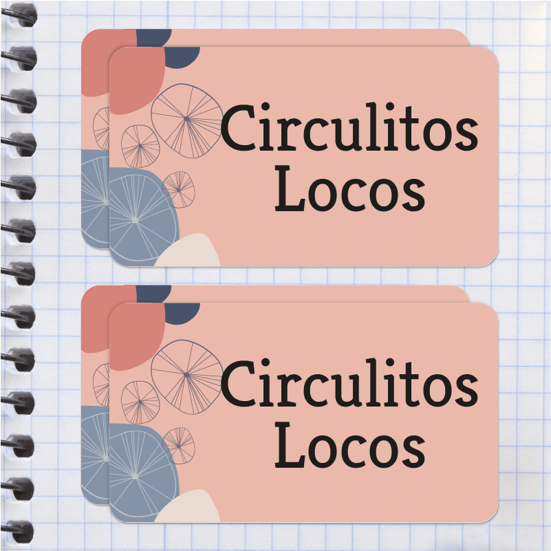 Abstracto Etiqueta Diseño Escolar