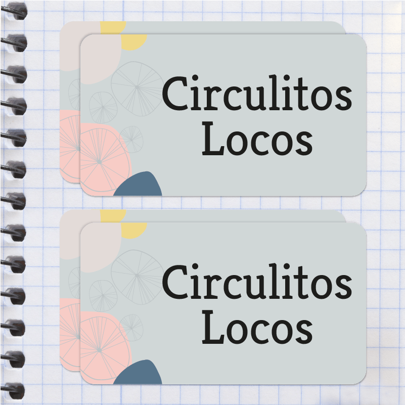 Abstracto Etiqueta Diseño Escolar