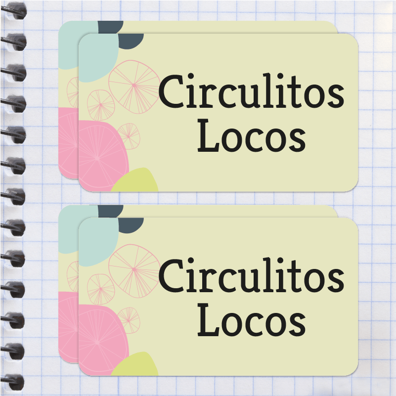 Abstracto Etiqueta Diseño Escolar