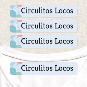 Abstracto Etiqueta Para Ropa Planchado Diseño Grande