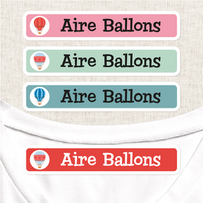 Aire Ballons Etiqueta Para Ropa Planchado Diseño Grande