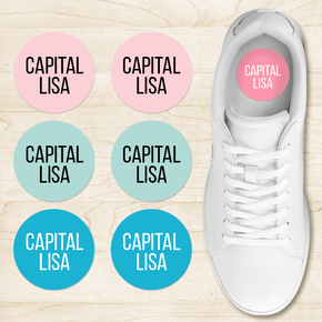 Capitalisa Etiqueta Calzado Circular