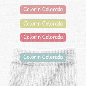 Colorin Colorada Etiqueta Ropa Planchado Diseño Chica
