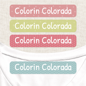 Colorin Colorada Etiqueta Para Ropa Planchado Diseño Grande
