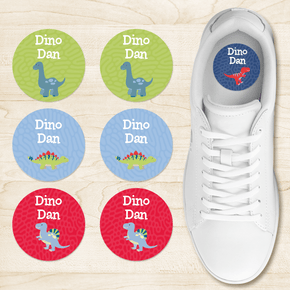 Dino Dan Etiqueta Calzado Circular
