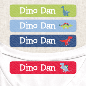 Dino Dan Etiqueta Para Ropa Planchado Diseño Grande