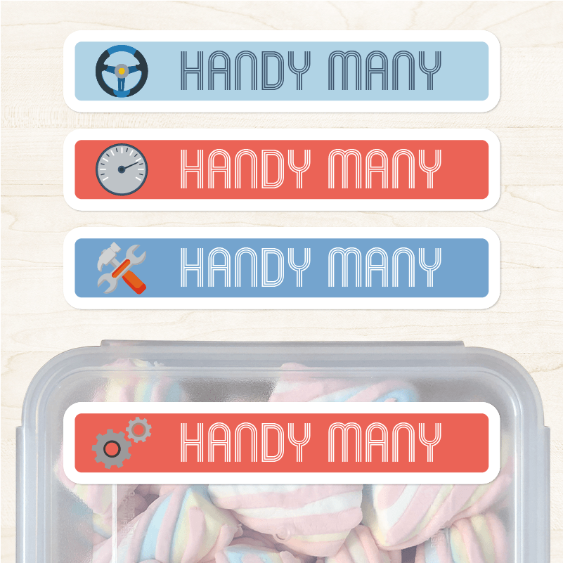 Handymany Etiqueta Diseño Grande