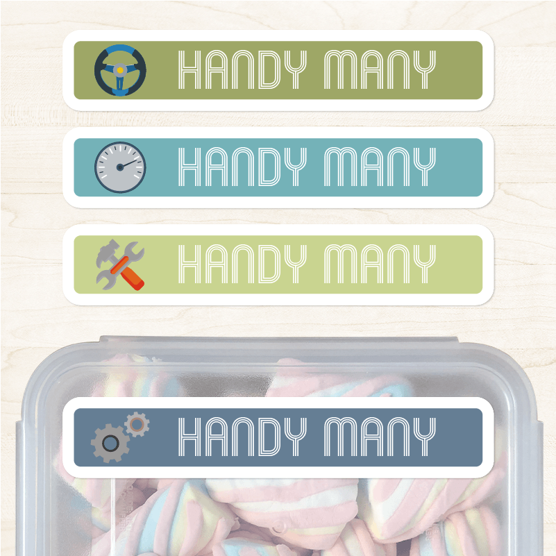 Handymany Etiqueta Diseño Grande