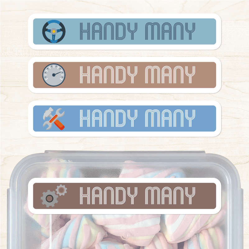 Handymany Etiqueta Diseño Grande