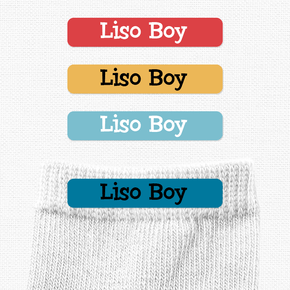 Liso Boy Etiqueta Ropa Planchado Diseño Chica