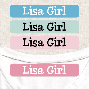 Lisa Girl Etiqueta Para Ropa Planchado Diseño Grande