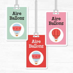 Aire Ballons Tag Rectangular