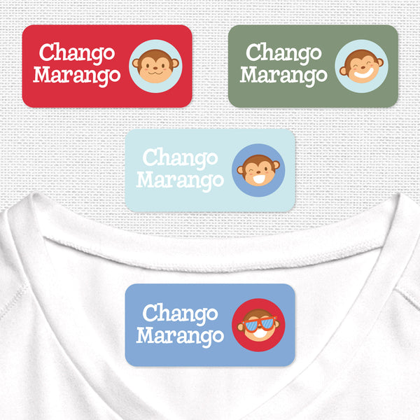 Chango Marango Etiqueta Para Ropa Planchado Diseño Rectangular ...