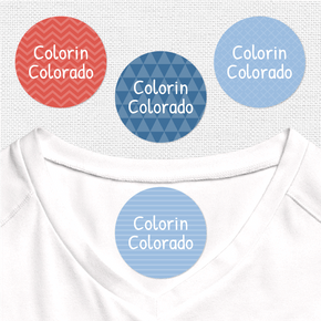 Colorin Colorado Etiqueta Para Ropa Diseño Circular