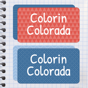 Colorin Colorado Etiqueta Diseño Escolar
