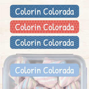 Colorin Colorado Etiqueta Diseño Grande
