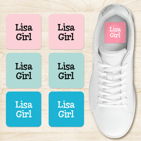 Lisa Girl Etiqueta Calzado Cuadrada