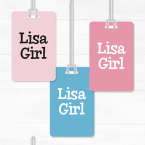 Lisa Girl Tag Rectangular