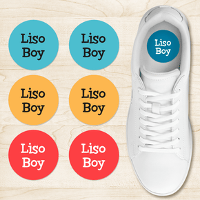 Liso Boy Etiqueta Calzado Circular