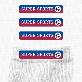 Super Sports Etiqueta Ropa Planchado Diseño Chica